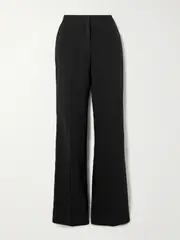 [Saloni] Saloni - Flute-b Crepe Straight-leg Pants - Black - UK 12 UK 12 Black