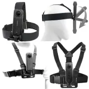 Chest Mount Harness Chesty Vest Head Mount Strap Kit for Insta 360 X4 X3 X2 X...