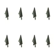 8PK Linen House Aria Pine Cotton/Bamboo Quick Dry Soft Face Washer 33x33cm Green