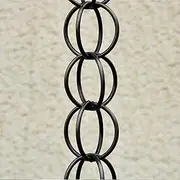 Rain Chain Rain Chains Double Loop for Home Garden Patio Drainage, Garden Yard Roof Divert Water Chain Link, Customized Available Ring Rainwater Chains (Size : 150cm (5ft))