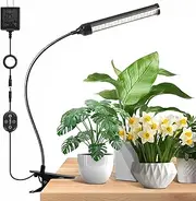 SENCHIKER 24V Plant Grow Lamp, LM281B+ 660nm Full Spectrum LED Plant Lamp for Indoor Plants, 5 Level Dimmable, 6/12/16 Auto On/Off Timer