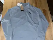 NIKE JORDAN GOLF MENS 1/4 ZIP PULLOVER LIGHTWEIGHT JACKET UPF 40 SIZE LARGE $100