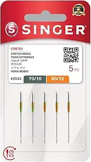 [Singer] Ballpoint/Stretch Fabric Assorted Needles (Pack of 5)