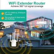 WiFi Extender WiFi Extender Signal Booster For Home 1200Mbps Wall Through