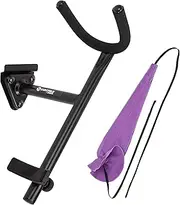 Saintfield Studios - Alto Saxophone Wall Mount - Matte Black Steel Alto and Tenor Sax Studio Stand - Complete with Saxophone Cleaning Cloth