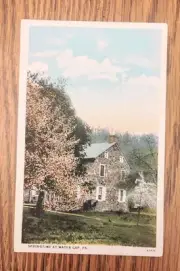 Springtime At Delaware Water Gap Poconos PA Old Stone Home 1920s Postcard