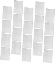 FIXOSHEE Reusable Book Covers 20 Pack Protective Sheets for Hard and Softcover Books Waterproof High Clarity Plastic Sleeves Easy to Apply