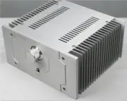 Silver CNC 1969 Full Aluminum DIY Amplifier Chassis With Radiator