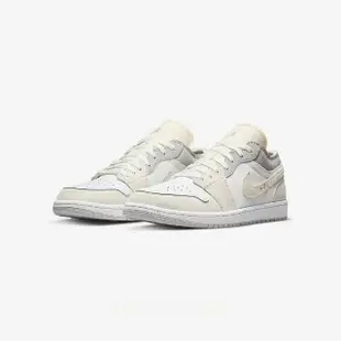 【NIKE 耐吉】Air Jordan 1 Low Inside Out 奶油 米白灰 麂皮 奶油灰 喬丹 男鞋(DN1635-100)