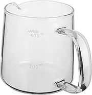 KICHOUSE Glass Coffee Pot 400ml Drip Coffee Maker Ice Cups Heatproof Server for Home Office Use