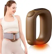 [EAshuhe] Deep Tissue Massage Gun for Neck Back Pain Relief, Percussion Electric Muscle Massager with Heat & Waist Belt, Rechargeable Handheld Wireless Massager Gun, Gifts for Men Women Mom Dad
