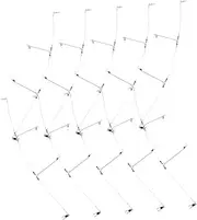 GANAZONO 10pcs Stainless Steel Fishing Gear Portable Fishing Leaders Wear-Resistant for Outdoor Activities