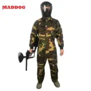 Maddog Tactical Paintball Rip Stop Coverall Jumpsuit - Camo - Medium