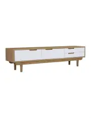 [Modern Furniture] Nakula Entertainment TV Unit 185.5cm in Natural/White