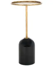 Safavieh Couture Tanyarose Metal & Marble Drink Table