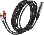 GREENADSCAPE 3 XLR to RCA Audio Converter Cable Pin Microphone Adapter for Mixing Console Easy Connection for Microphone and Audio Equipment Superb Sound Portable Design
