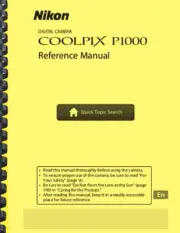 Nikon Coolpix P1000 Digital Camera USER'S REFERENCE MANUAL