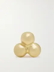 [MARIA TASH] MARIA TASH - 3.5mm Ball Trinity Threaded Stud 14-karat Gold Single Earring - One size One size Gold