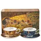 2 Set Milk Tea Cup Klimt Kiss Froggie Bone Coffee Cup Tea Saucer Ceramic Cup