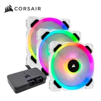 在飛比找Yahoo奇摩購物中心優惠-海盜船 CORSAIR LL120 RGB LED 白機殼風