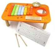 SEVI Kids Toy Music Centre Xylophone Symbol Guiro Tambourine Musical Instruments