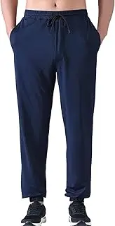 [Zoulee] Men's Zipper Fly Track Pants Drawstring Sweatpants Jogger Pants