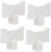 Gadpiparty 4pcs Radiator Key Square Socket Water Tap Key Heater Bleed Hole Valve Plumbing Square Switch Radiator Bleed Tool Bleeder Heater Valve Plumb Hole Bleeder Switch Tap White Abs