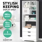 Artiss Bookshelf Display Book Cube Shelves Storage 3 Drawers Bookcase NANA