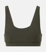 [The Upside] The Upside Peached Daisy logo sports bra AU 14 green