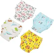 Generic 4pcs Toddler Training Pants for Boys Girls Breathable Cotton Underwear Training Underwear Potty Training Potty