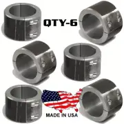6 - Steel Universal Weld On Bar Clamp 2-1/4" Roll Cage Fabrication Mount 4 Bolt