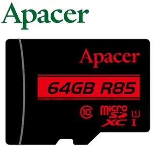 【Apacer 宇瞻】64GB microSD microSDXC TF U1 記憶卡