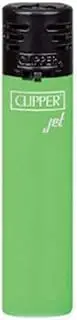 Gas refillable jet flame large lighter Green