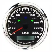 W PRO 85mm GPS Speedometer 220 KMH Turn Signal High Beam For Car Truck Harley