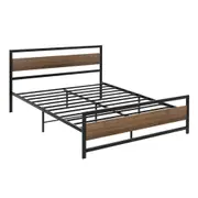 Artiss Bed Frame Metal Bed Base Double Queen Size Drawers Platform Headboard