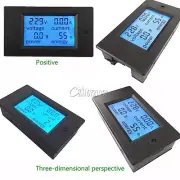 20A AC Digital LCD Panel Power Meter Monitor Power Energy Ammeter Voltmeter