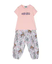 Kenzo Kids Two-Piece Trousers Set 6M,12M Pink