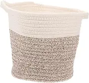 Organic Cotton Storage Basket Decorative Laundry Basket Handle for Modern Home