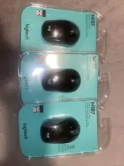 Logitech M187 Wireless Mini Mouse Pocket Portable Sized Black