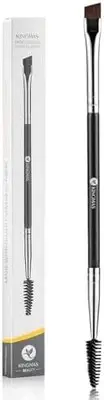 Eyebrow Brush, KINGMAS Professional Double-Ended Eye Brow Brush with Spoolie
