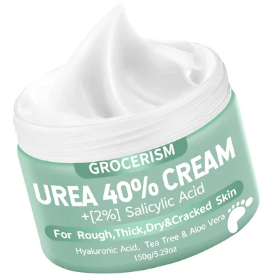 Urea Cream 40 Percent for Feet plus 2% Salicylic Acid 5.29 Oz || Foot Cream and