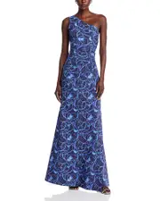 Chiara Boni La Petite Robe Iriza Long Print Dress