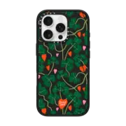 iPhone 16 Pro Impact Case MagSafe Compatible Clover Hearts