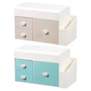 Kawaii Plastic 7 Grids Jewelry Box Storage Organization Drawers Set for Women