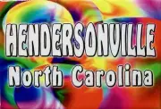 Hendersonville North Carolina Tye Die Fridge Magnet