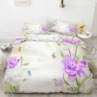 Stripe Color Leaf 3D Printing Duvet Quilt Doona Covers Pillow Case Bedding Sets