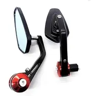 For Benelli TRK 502 Zontes 310R For Kawasaki Z900 ZX636 For NINJA 400 650 Motorcycle Handlebar End Rearview Mirror Rearview Mirror(Red3)