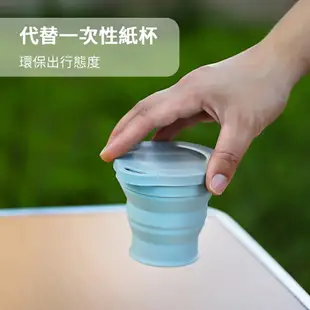 矽膠多功能摺疊碗杯 便攜式矽膠疊杯 帶蓋摺疊水杯 馬卡龍色矽膠水杯 耐熱水杯 環保水杯 摺疊水杯 收納