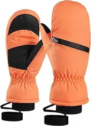 [ESOMAVRIX] Winter Gloves Ski Mittens Windproof Gloves Mens Women Warm Gloves Cold Weather Touchscreens Gloves for Biking Running/493