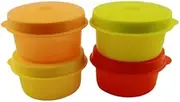 [Tupperware] 1oz Smidgets Pill Dressing Mini Container Set of 4 Different Shades